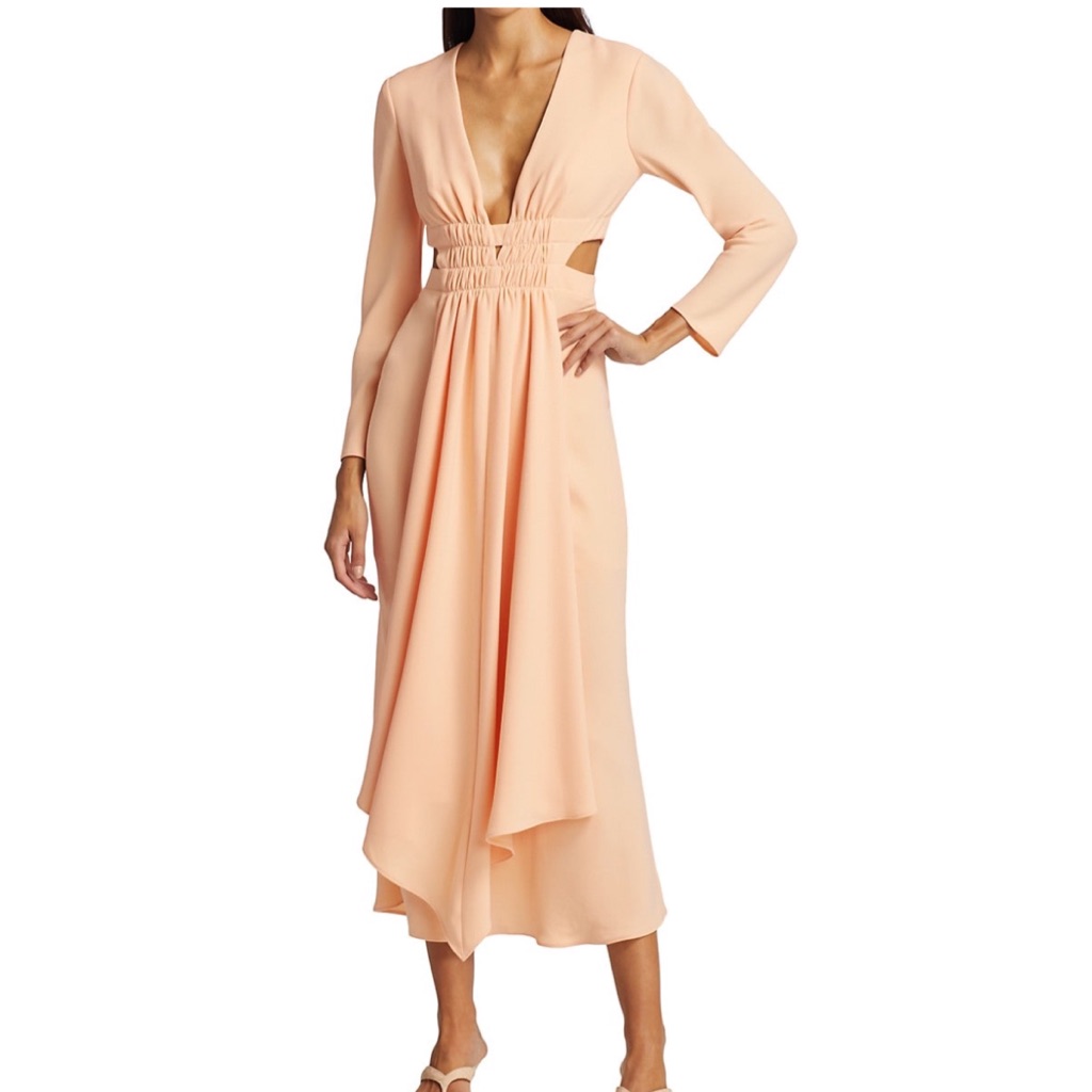 Acler Cutout Midi Dress